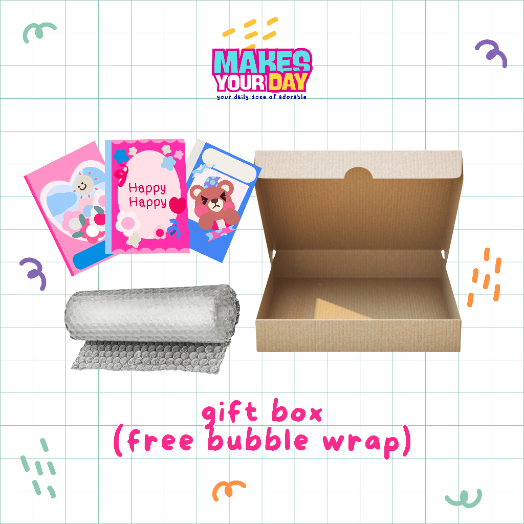 

Makesyourday - additional gift box packaging free bubble wrap
