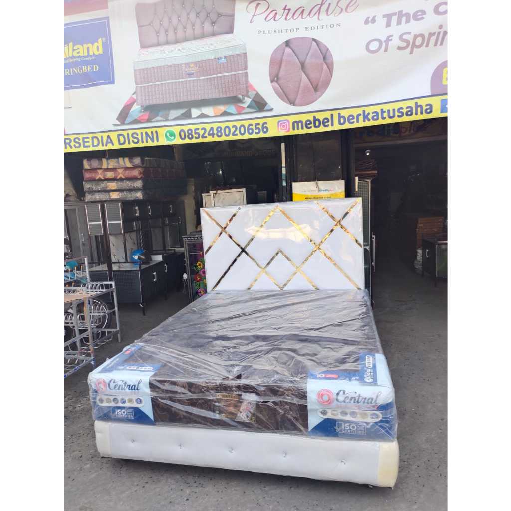 Springbed Central Deluxe 1set Dipan