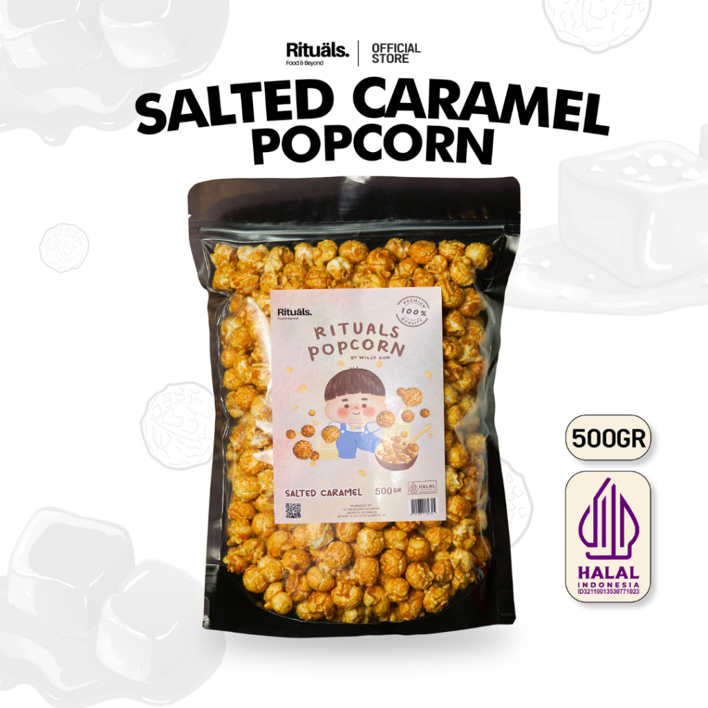 

Rituals Food Salted Caramel Popcorn 500gr ukuran XXL - Homemade by Willy Kun