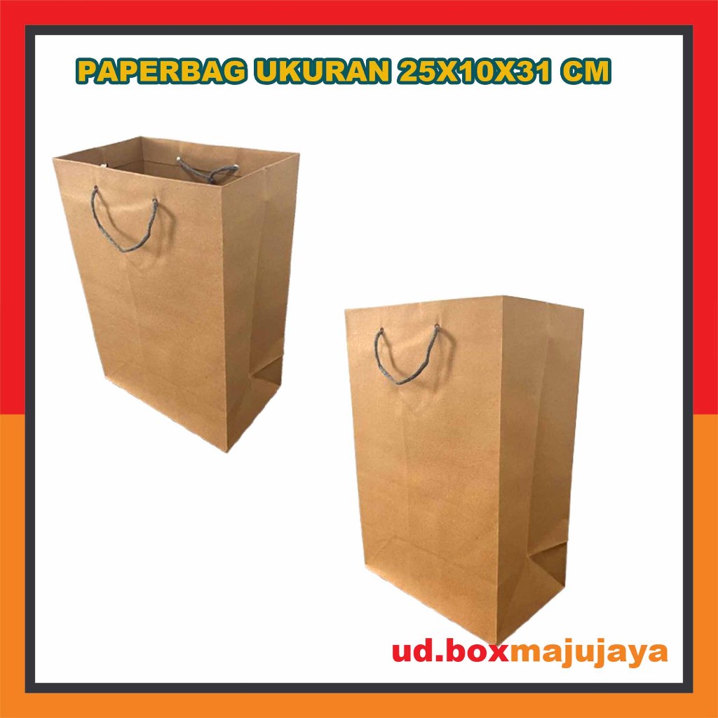 

Paper Bag 25x10x31 Cm (PAKET 12 PCS) / Tas Kertas / Tas Kado / Tas Souvenir
