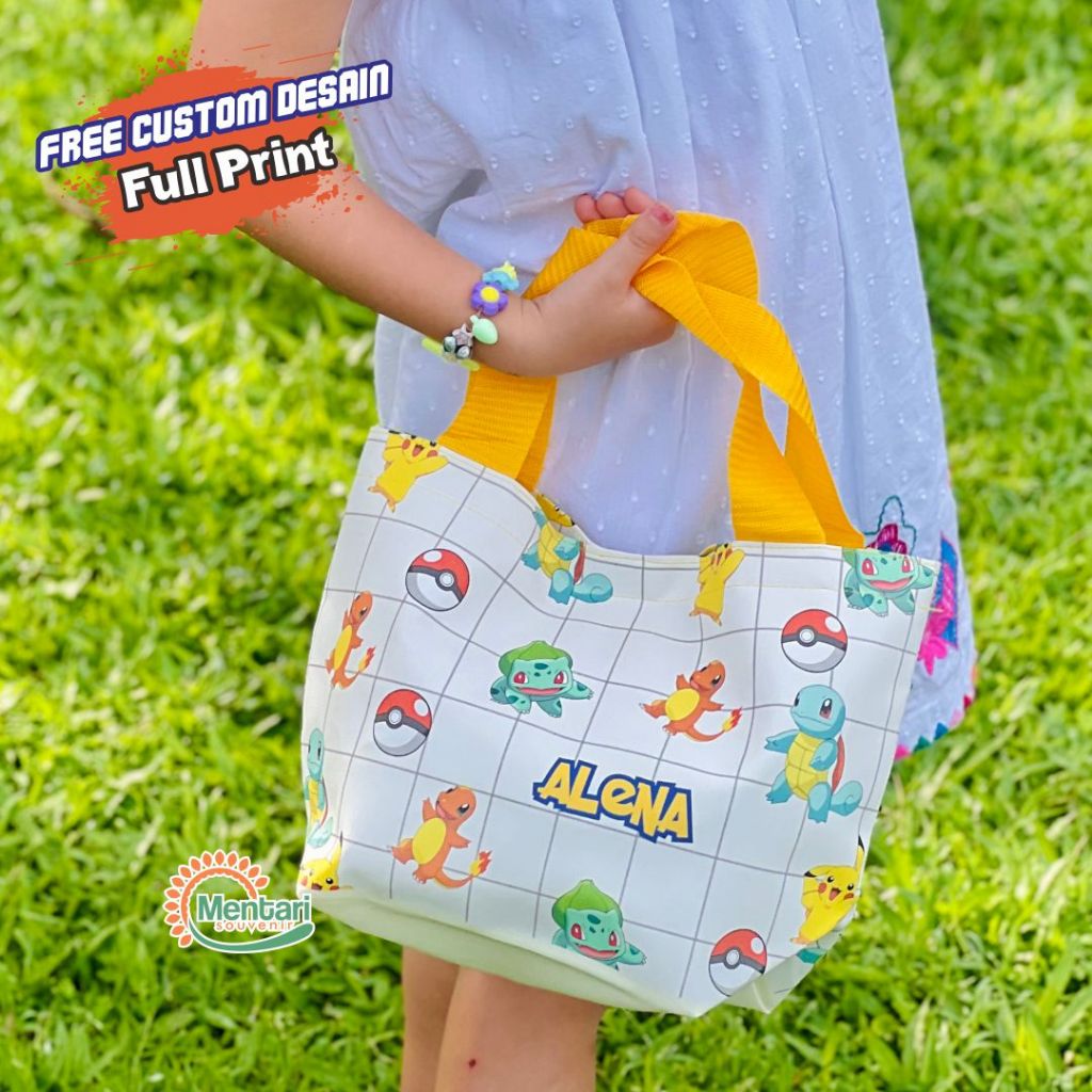 

TRAVA Bag Tas Goodie Bag Ulang Tahun PREMIIUM Anak CUSTOM Desain Spesial Full Print