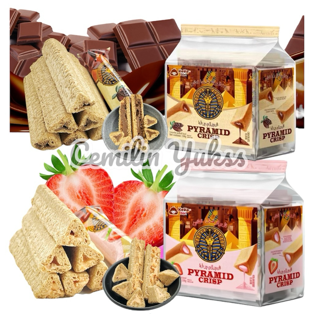 

KekeGirl Pyramid Crisp Chocolate Flavour 150g Keke Girl Pyramid Crisp Strawbery Flavour Snack China