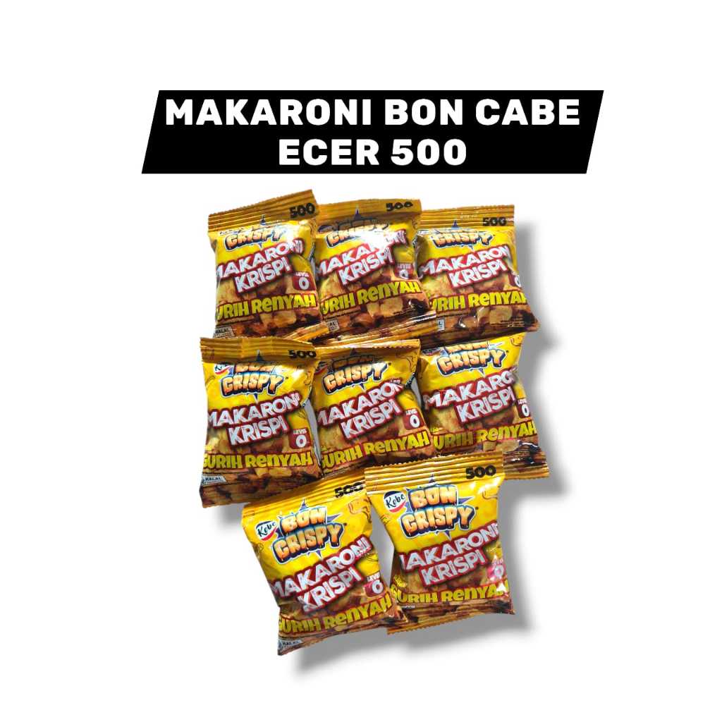 

(1 PACK = 20 PCS) MAKARONI BON CRISPY KOBE MINI 500 KECIL GURIH RENYAH