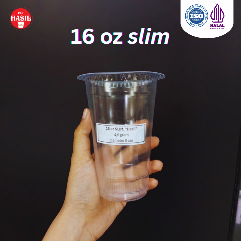 Cup Gelas 16 oz Slim - HASIL