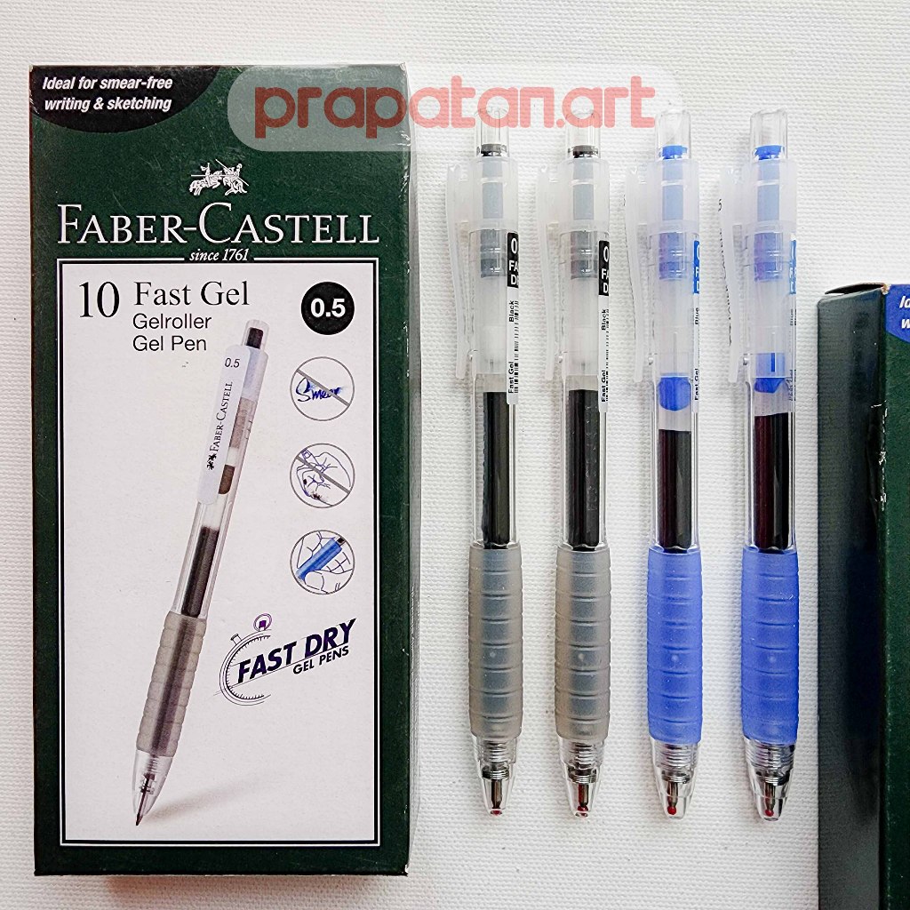 

Faber Castell Fast Gel Pen 0.5mm & Refill | Pena Jel | Pulpen