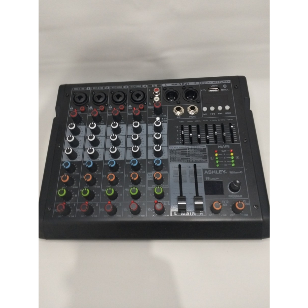 Mixer Ashley Milan 6 original Mixer Ashley 6 Channel Bluetooth