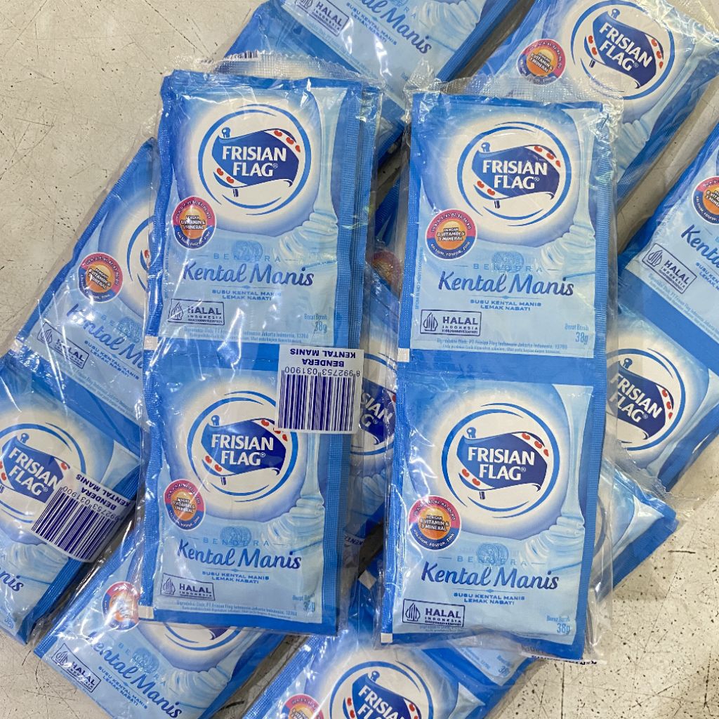 

SKM Frisian flag putih sachet 1 pack (6 sachet x 38 gram) | skm frisian flag