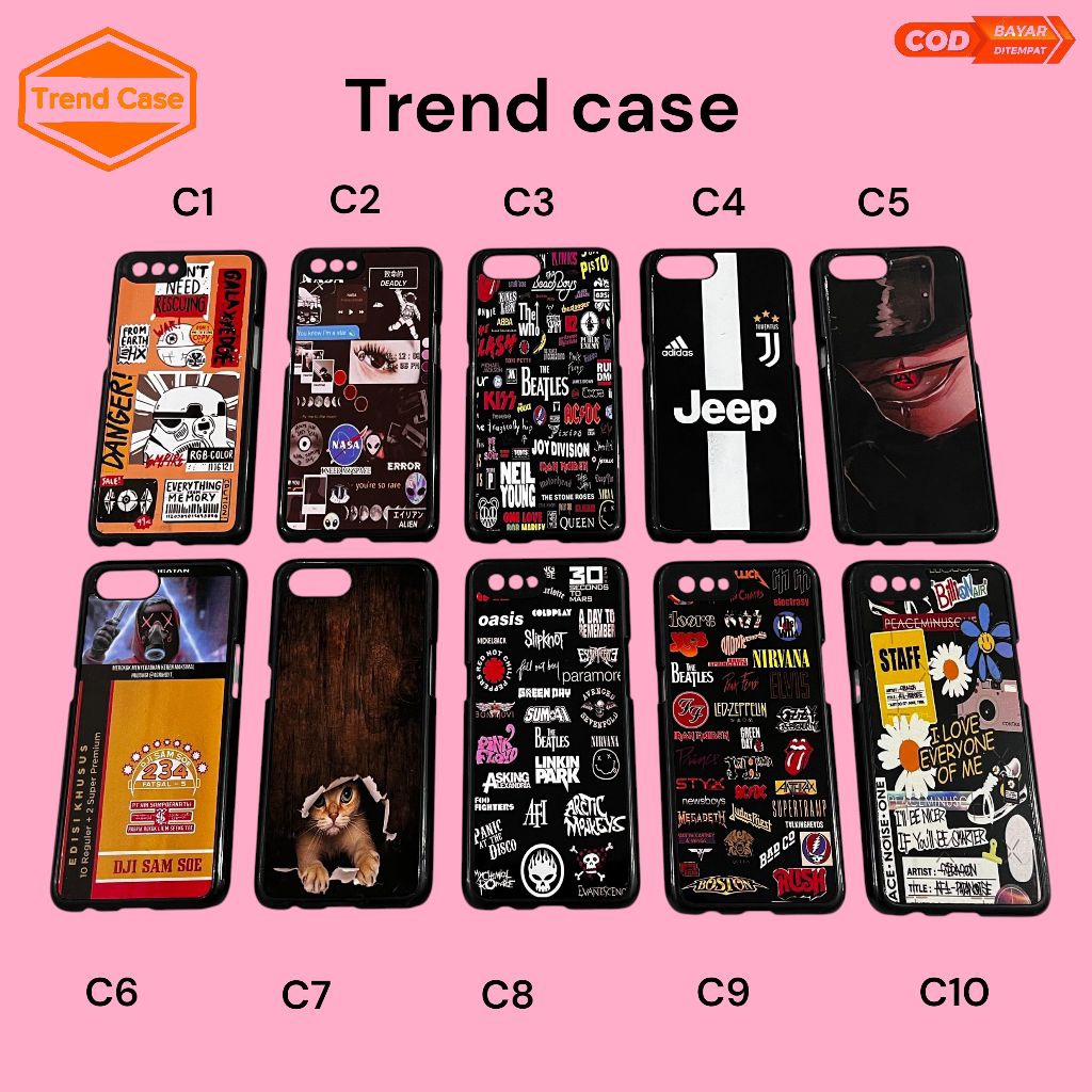 Case Hp Tipe REALME C2/ PART 3 / Case Bening / Clear Case / Clear case Gambar / Case 2D gambar / Cas