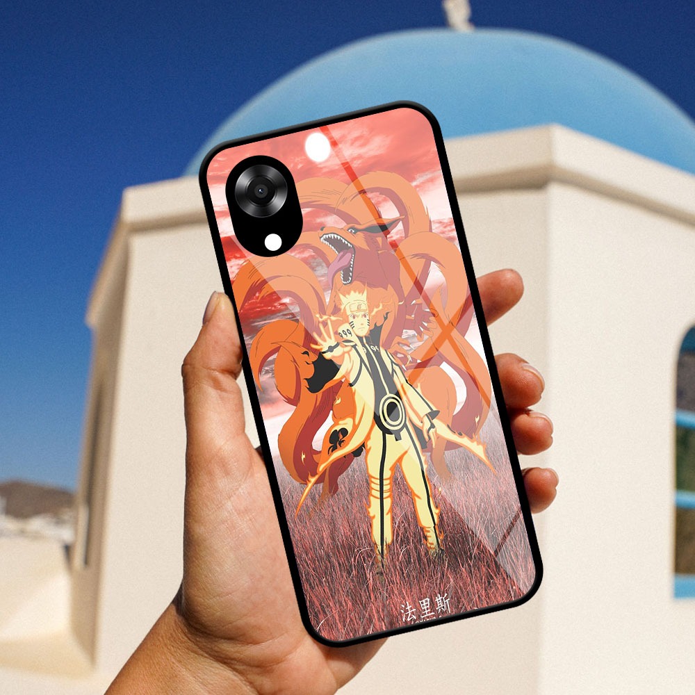 PLAYER CASE GLOSSY PREMIUM MOTIF NARUTO UZUMAKI UNTUK TYPE OPPO A17K A17 A16 A15 A15S A12 OPPO A18- 