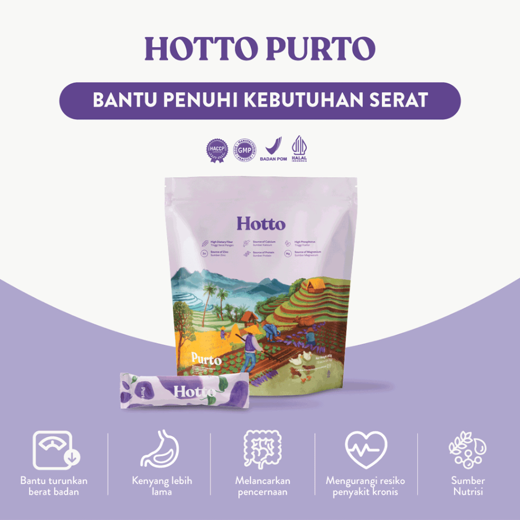 

Hotto Purto Superfood Multigrain Minuman Kesehatan Tinggi Serat