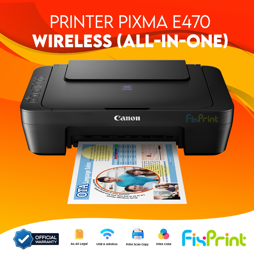 Printer PIXMA E470 Multifunctions All In One Wireless Printer Canon MG2570S Scan Copy Print A4 New 3