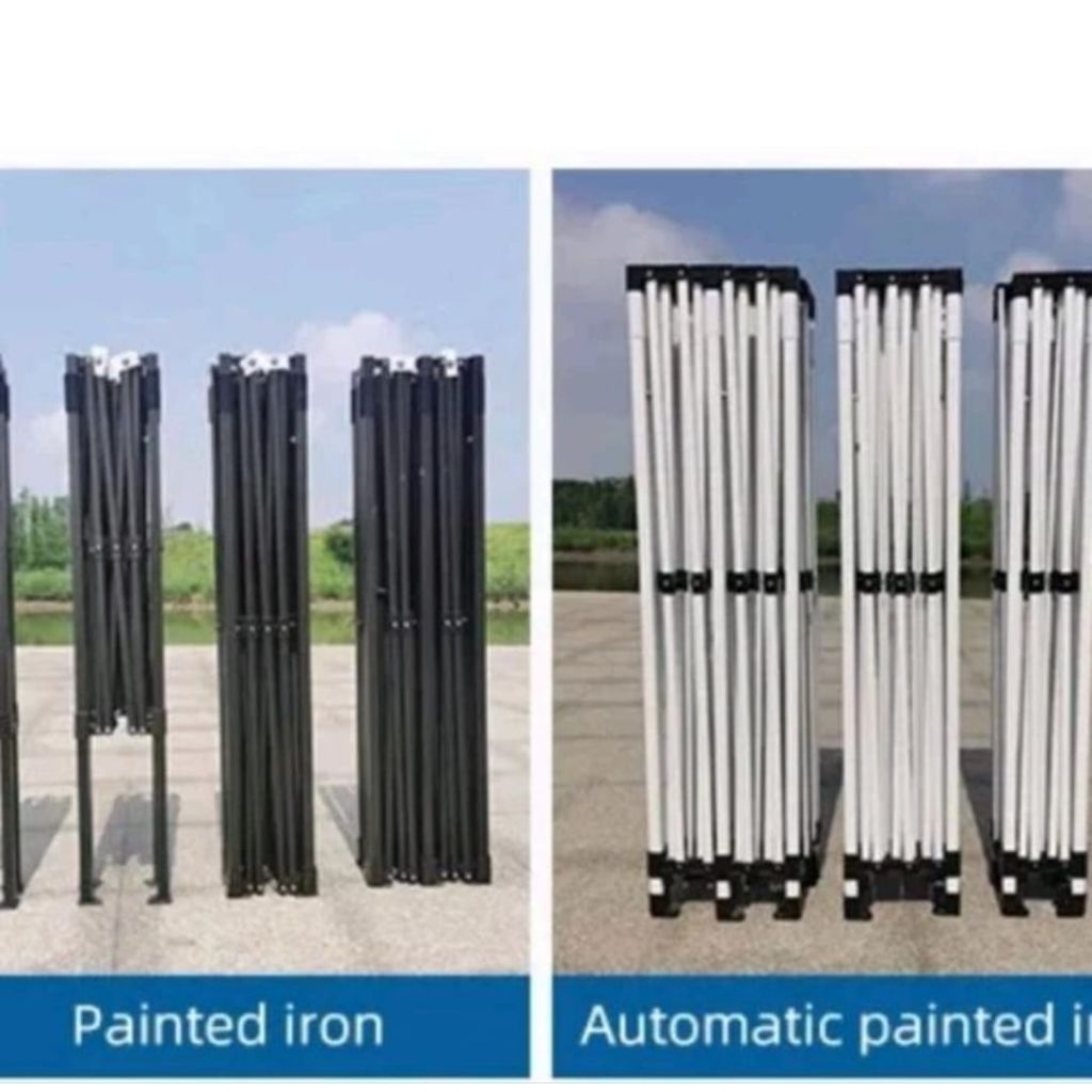 Rangka Tenda Lipat - Hitam, 3x6