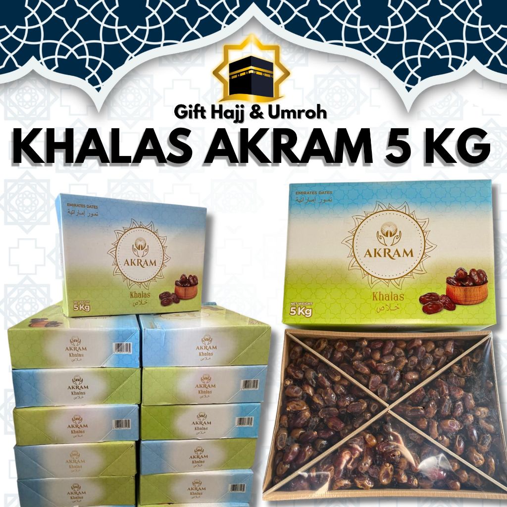 

KURMA KHALAS AKRAM 5 KG PREMIUM | OLEH OLEH HAJI DAN UMROH GROSIR
