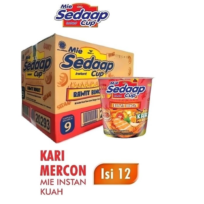

SEDAAP CUP RAWIT BINGIT KARI MERCON 1 DUS 12 PCS