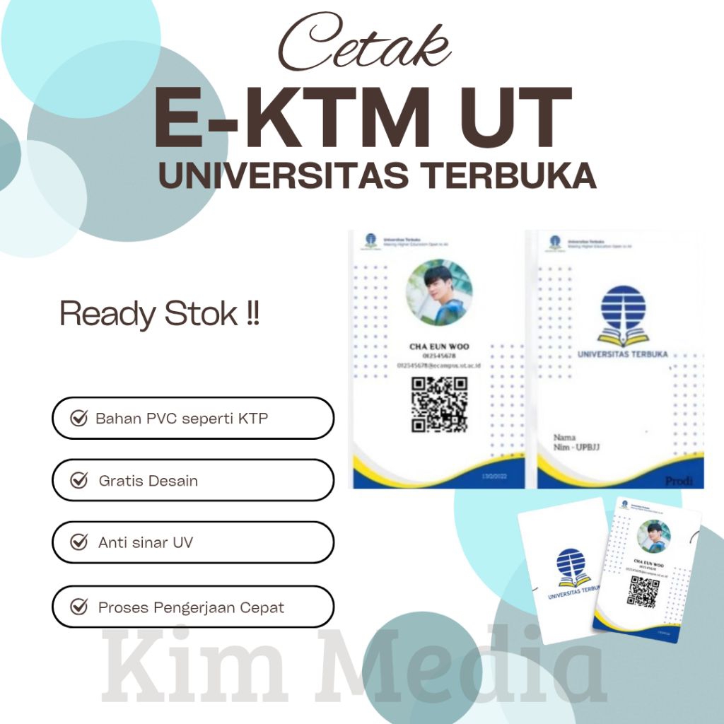 

Cetak KTM UNIVERSITAS TERBUKA- Proses Kilat 1 Hari - 2 Sisi