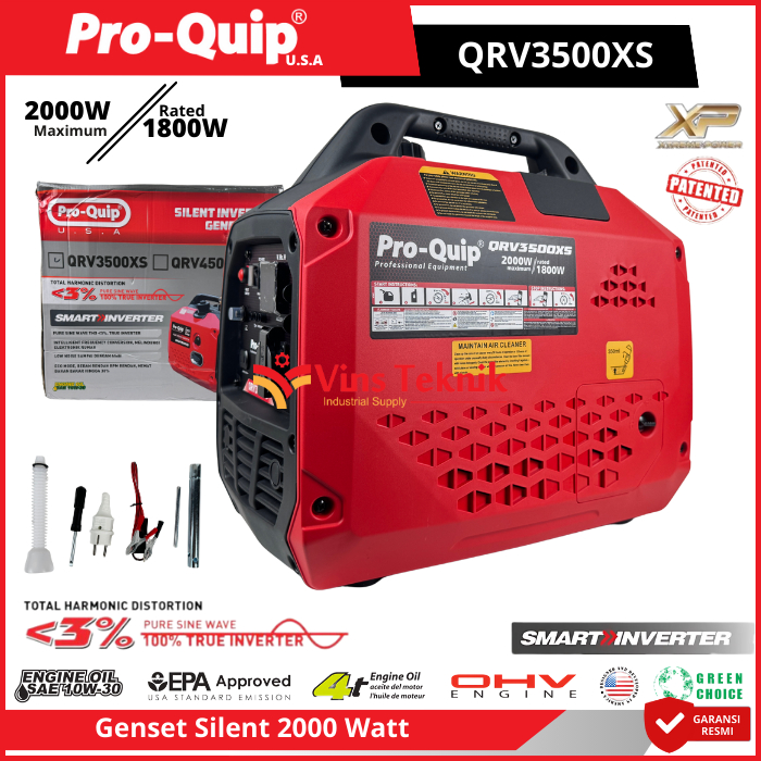 ProQuip QRV3500XS Mesin Genset Silent Genset Bensin Generator Genset Portable 2000Watt QRV 3500 QRV3