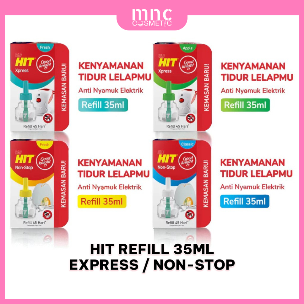 HIT Non Stop/Express - Obat Nyamuk Cair Elektrik Refill 35 ml