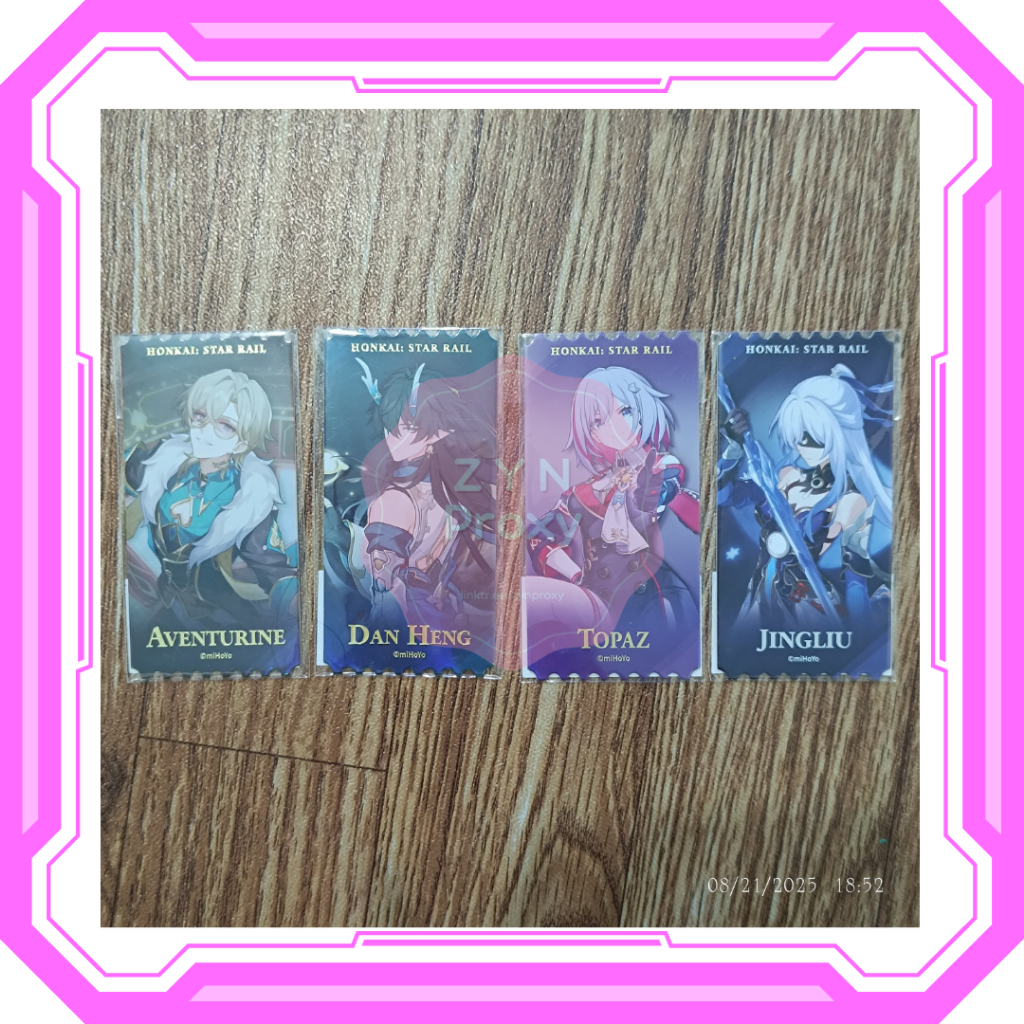READY STOCK HONKAI STAR RAIL HSR [MIHOYO] Ticket Stub