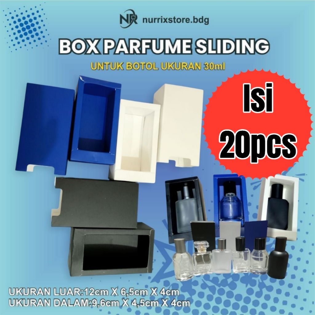 

BOX PARFUME SLIDING 30ML 1PACK ISI 20PCS