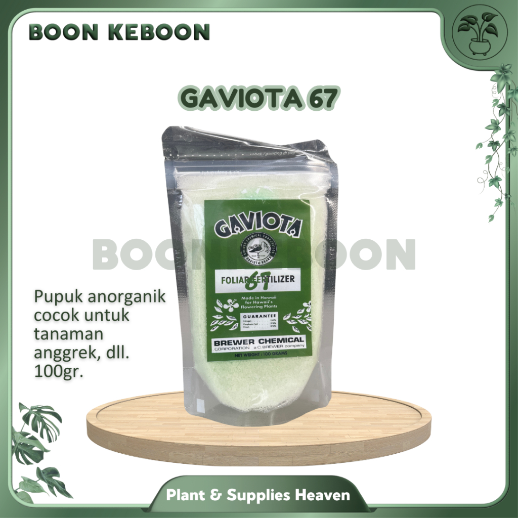 GAVIOTA 67 -Pupuk anorganik cocok untuk tanaman anggrek - 100gr
