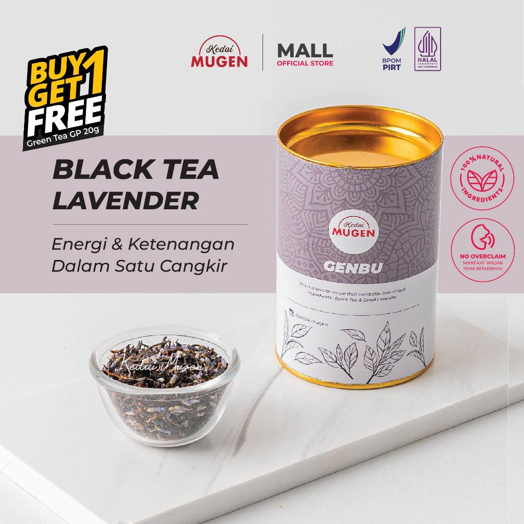 

Teh Hitam Lavender Aromatik/ Tea Blend - Genbu kedai Mugen 30g