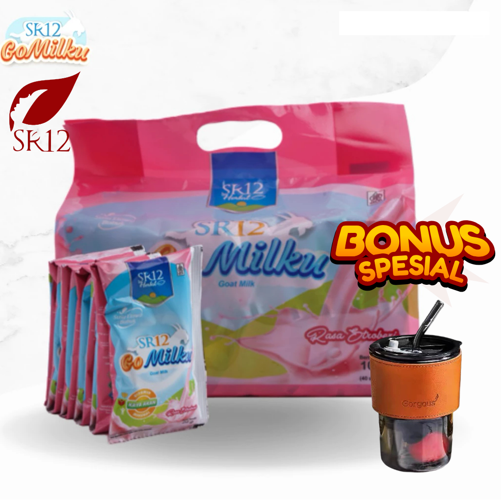 

PROMO SR12 Gomilku STROBERI SUSU kambing etawa Premium pouch 40sachet