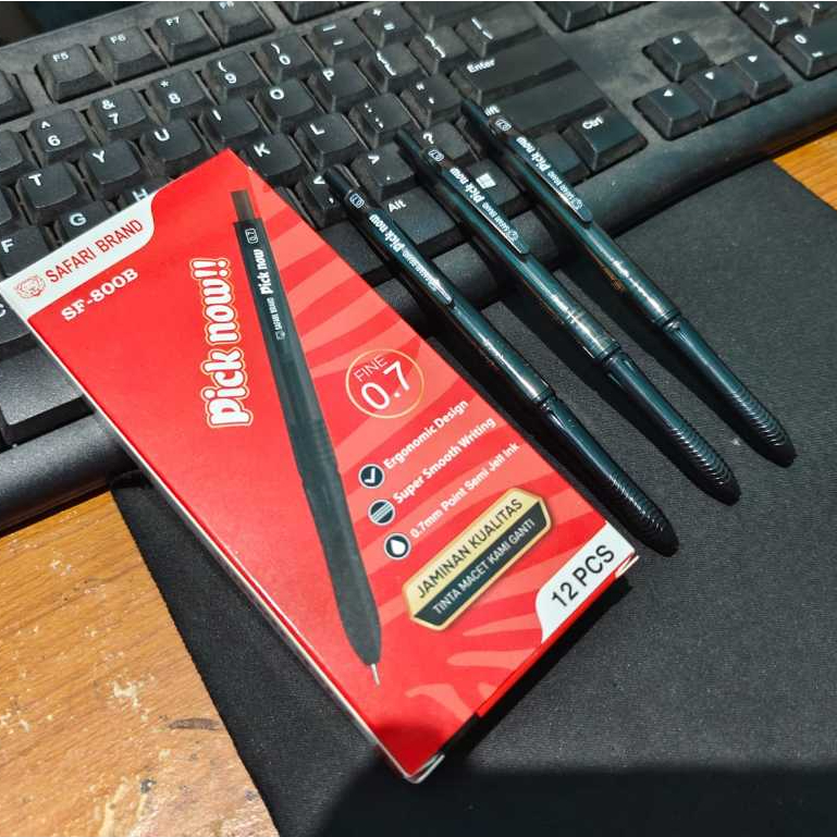 

PULPEN SAFARI PICK NOW HARGA 1 PACK ISI 12 PCS
