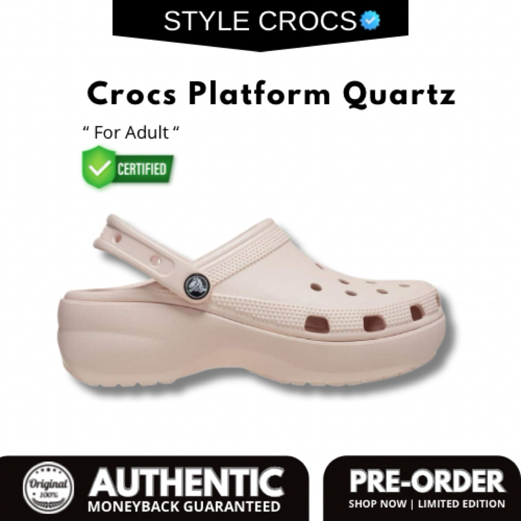 CROCS PLATFROM QUARTZ 100% ORIGINAL