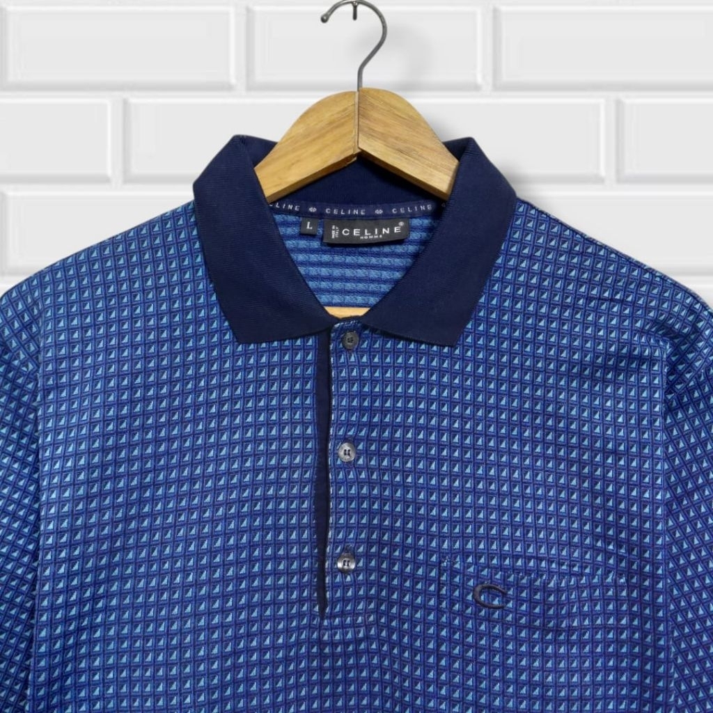 [RL.168] CELIN3 HOME VINTAGE Polo shirt pria, kaos kerah pria atasan pria