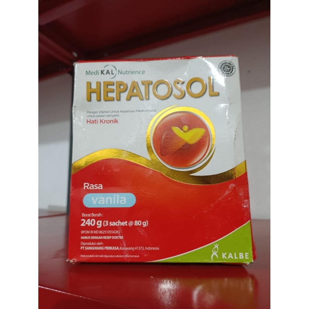

HEPATOSOL nutrisi khusus hati kronik vanilla 240gr MURAH!! EXP AMAN 2026!!
