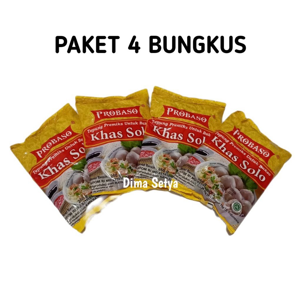 

PROBASO tepung adonan bakso khas solo 250 gram ( 4pcs )
