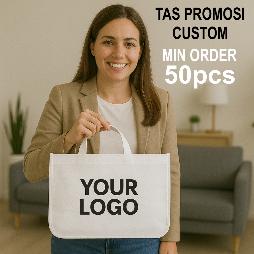 

TOTEBAG TAS PROMOSI CUSTOM - SOUVENIR SOLUSI UNTUK BRANDING HAMPERS HADIAH TOTEBAG GOODIE BAG SABLON