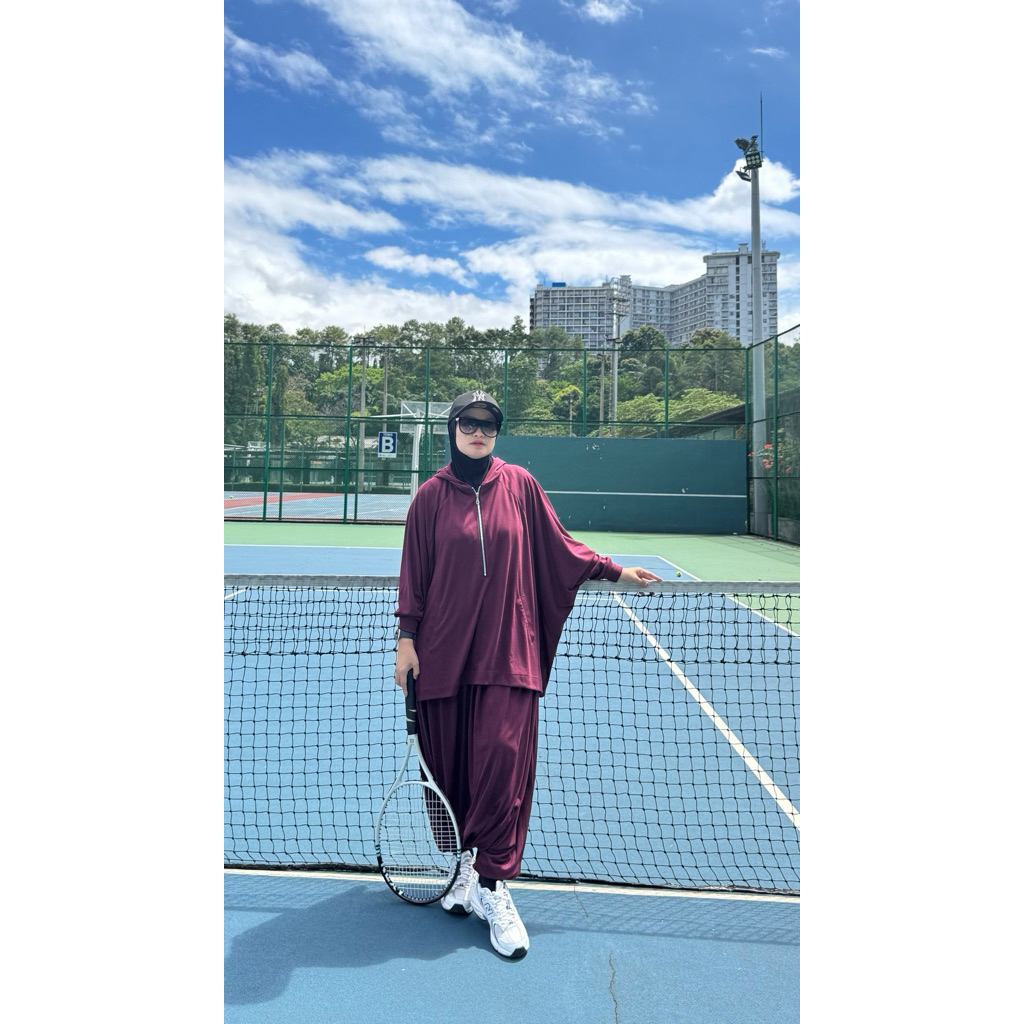 Sadya Set Sporty - set sporty oversize - Baju olahraga