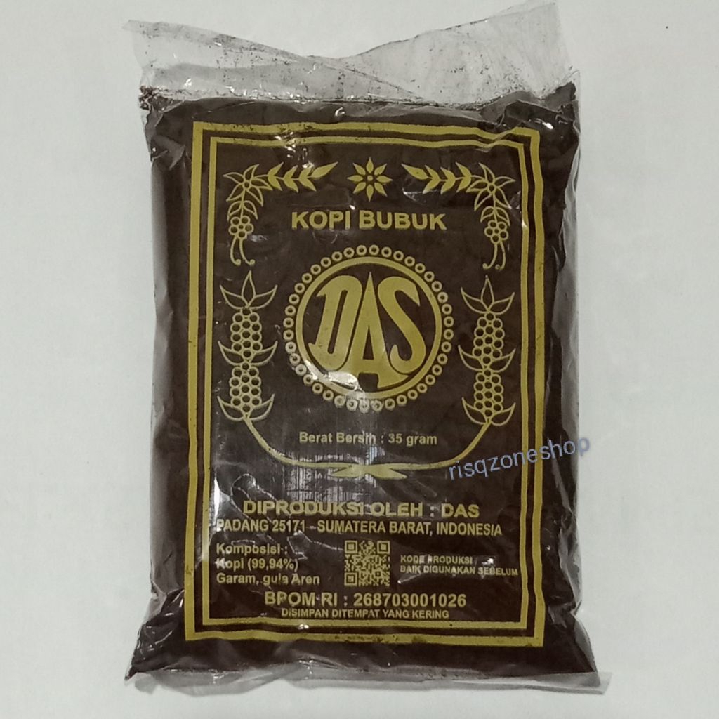 KOPI BUBUK DAS Asli 100% Padang netto 35gr