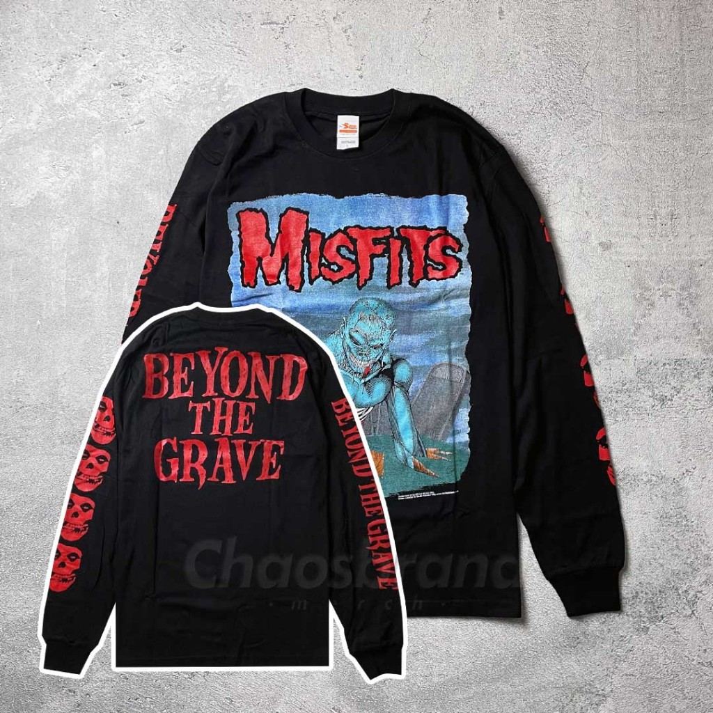 MISFITS - BEYOND THE GRAVE (Back Print / Long Sleeve) Kaos Band Bootleg