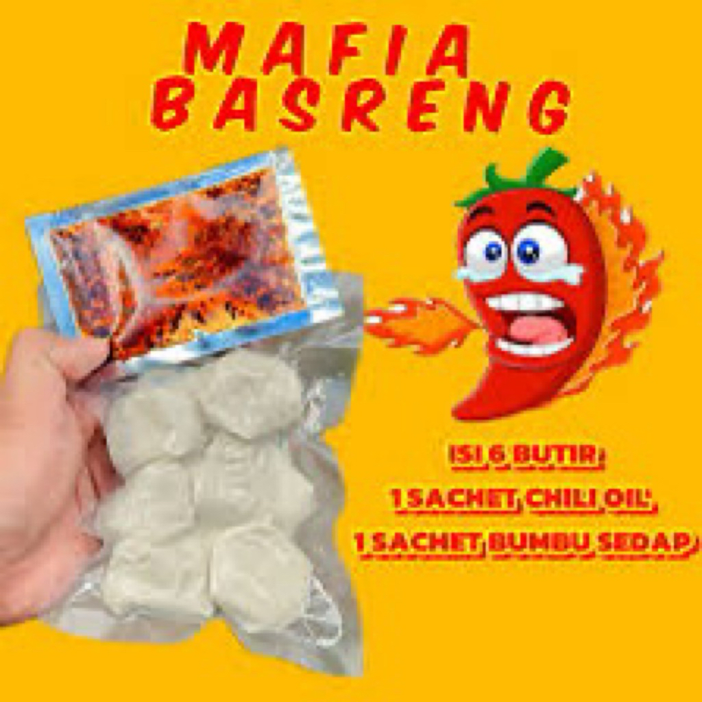 

Basreng mentah free chili oil bumbu khas malang