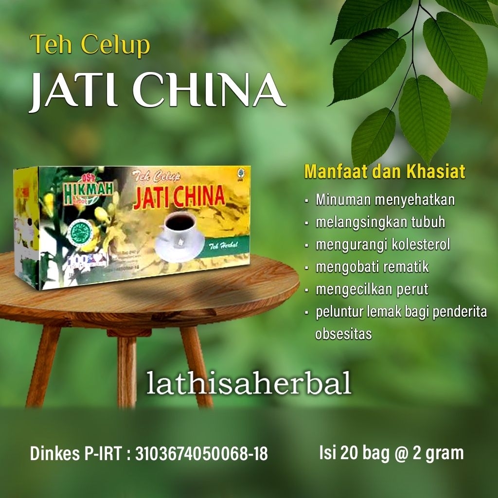 

Teh Jati Cina Celup Hikmah 20 kantong