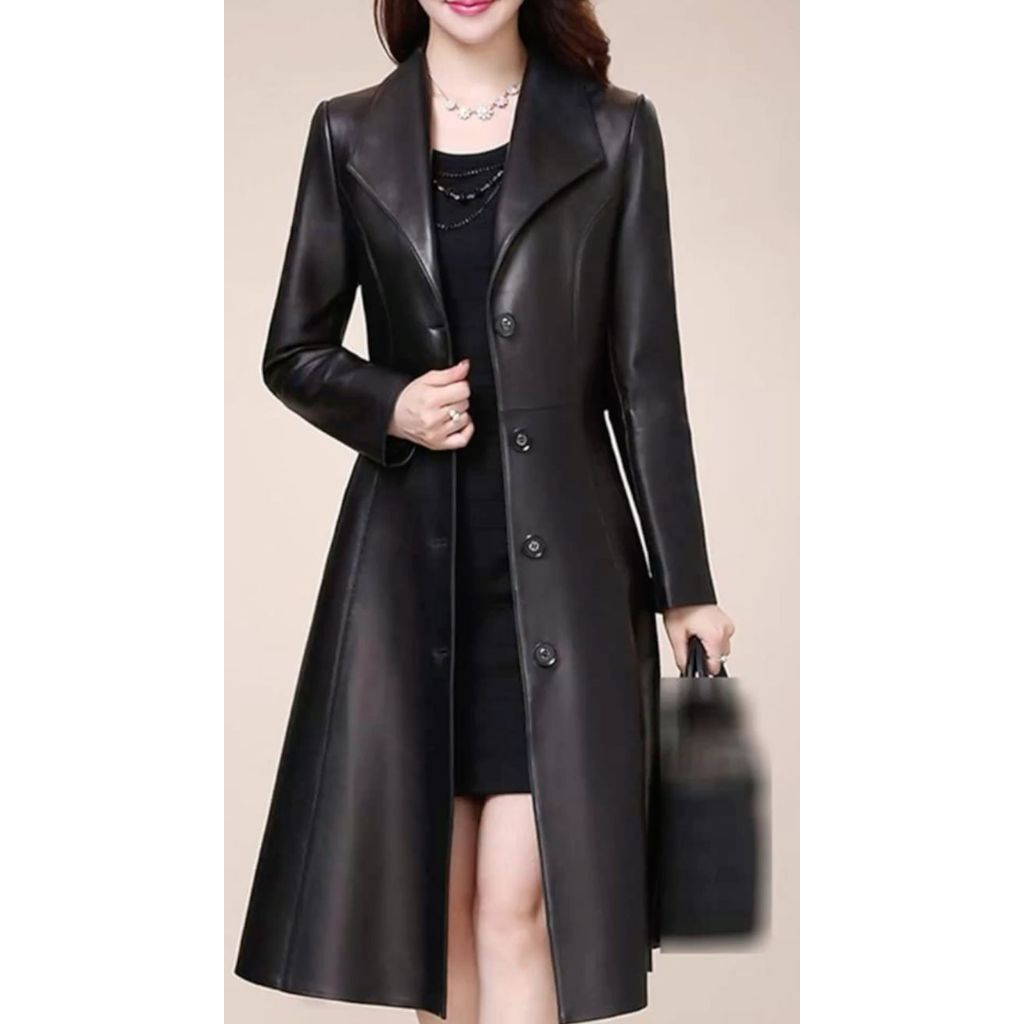 jubah cewek jubah Semi kulit Mantel