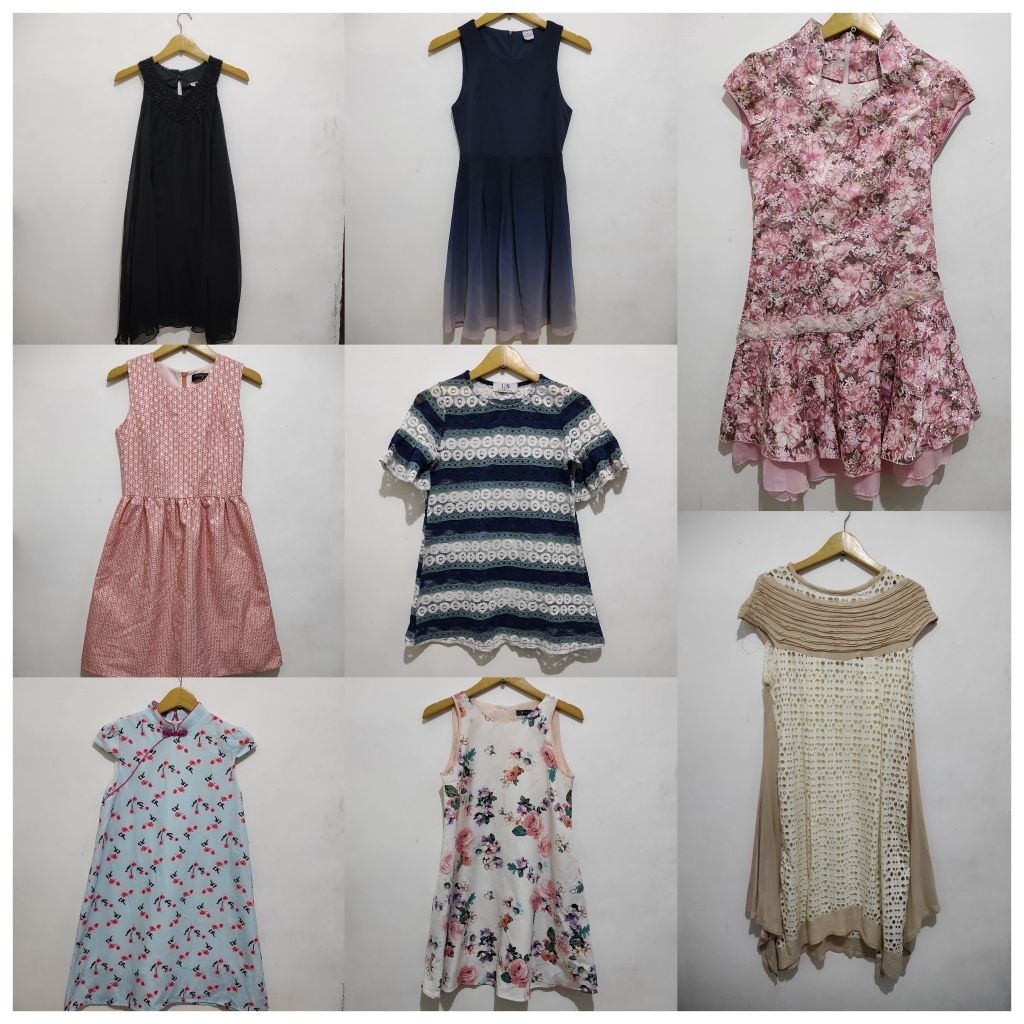 preloved dress wanita, cheongsam, dress Shanghai, outer wanita, dress pesta, gaun pesta..dress party