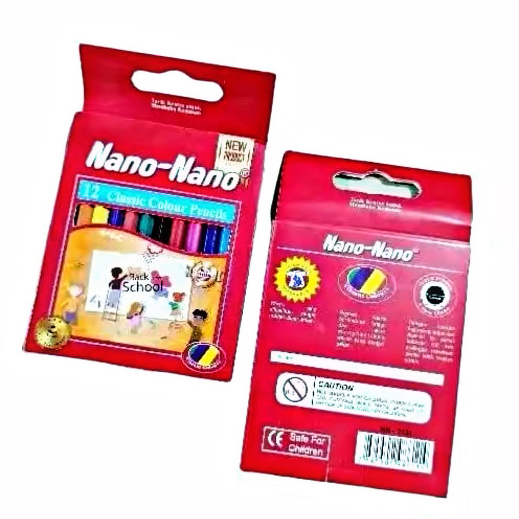 

(1 PACK) PENSIL WARNA NANO FANCY 12 WARNA