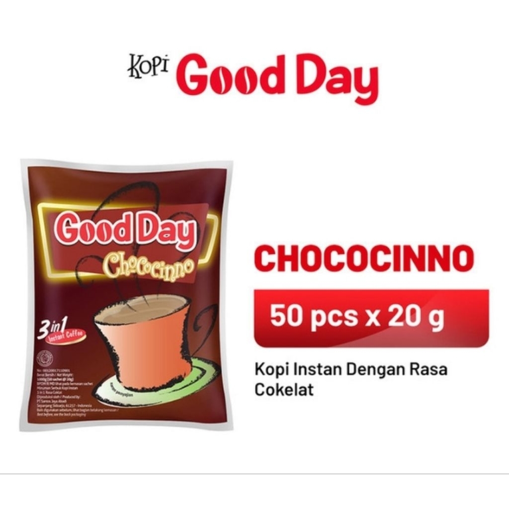 

Good Day Choccocino 1 Bag ( 50 x 20 ) gram