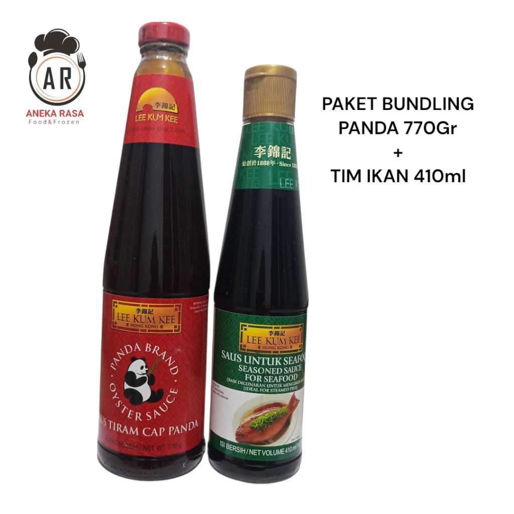 

Lee Kum Kee Paket Bundling Saus Tiram Panda 770 Gr Tim Ikan 410 ml
