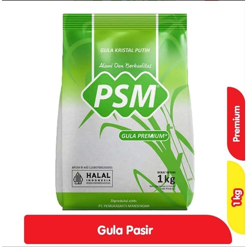 

PSM Gula Pasir Kristal Putih Premium 1000 g