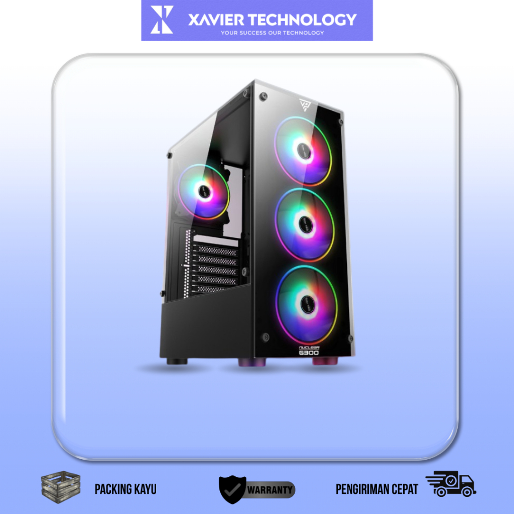 PC Gaming Fullset Monitor AMD Ryzen 3 3200G Termurah