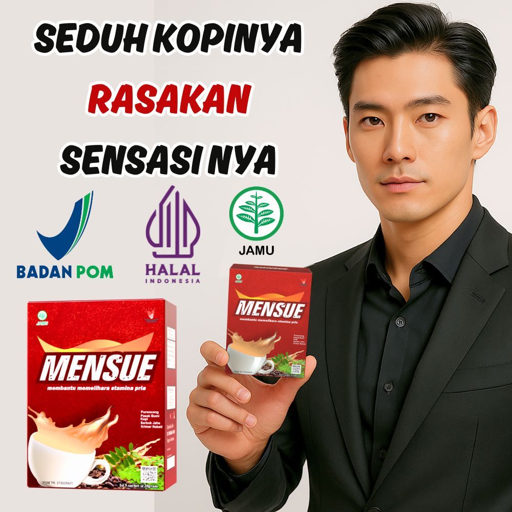 

Mensue Kopi Penambah Stamina Pria Extra Purwoceng 1 Box Isi 5 Sachet