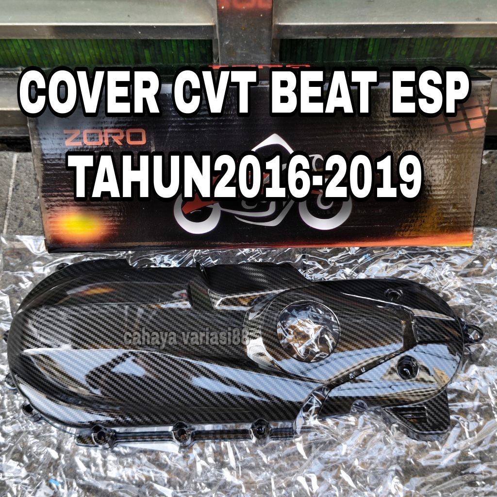 Cover Tutup Cvt Carbon Beat Esp Tahun 2016-2019 Paket Set Cover Cvt Plus Keong Cvt Beat Esp 2016-201