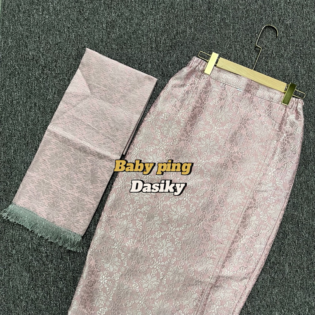 ROK SONGKET SPAN SIAP PAKAI SET SELENDANG/ROK SONGKET SPAN/SELENDANG SONGKET