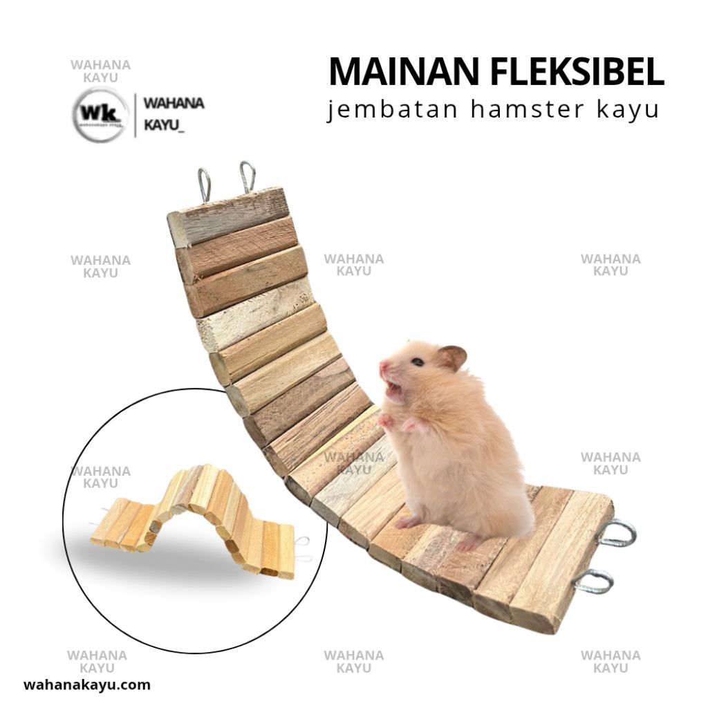 jembatan fleksibel | mainan hamster jembatan hamster kayu