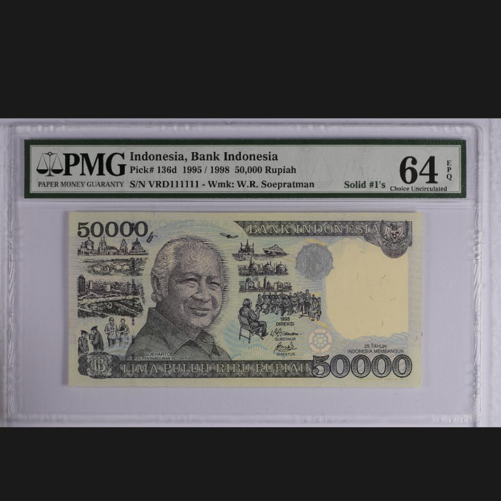 PMG SOEHARTO 50000 SOLID 1 PMG 64 EPQ VRD111111