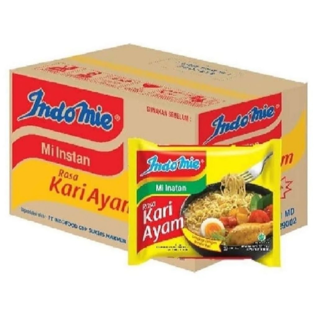 

INDOMIE KARI AYAM MIE INSTAN 1 DUS ISI 40 PCS